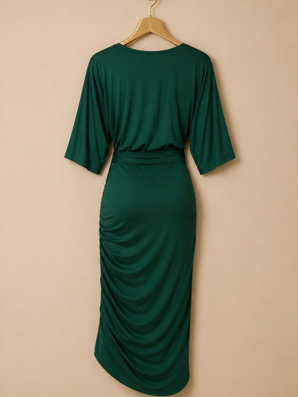 Baltic Born Emerald Green Wrap Midi Dress - Picture 4 of 4